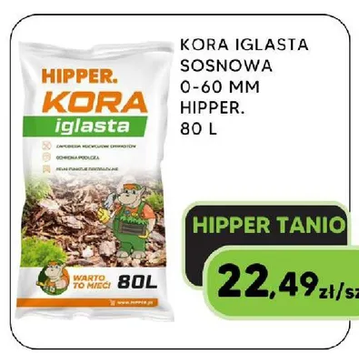 Kora iglasta sosnowa 0-60 mm Hipper promocja w HIPPER.pl