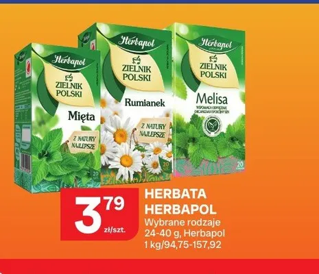 Herbata Herbapol Zielnik Polski Mięta promocja w Chorten
