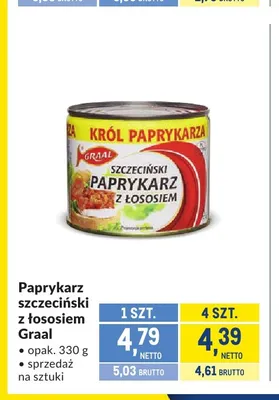 Paprykarz szczeciński z łososiem Graal promocja w Makro