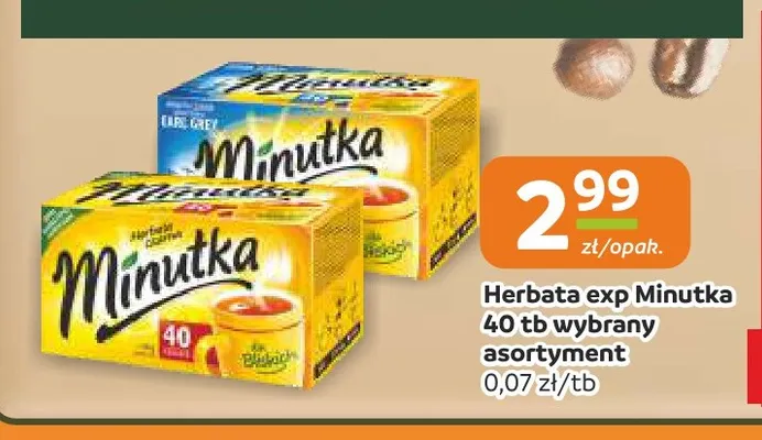 Herbata ekspresowa Minutka promocja w Społem Częstochowa