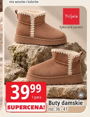 Buty damskie Tissaia promocja w Leclerc