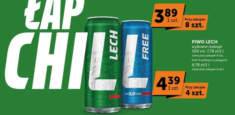 Piwo Lech promocja w Euro Sklep
