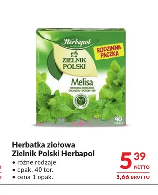 Herbatka ziołowa Zielnik Polski Herbapol promocja w Makro