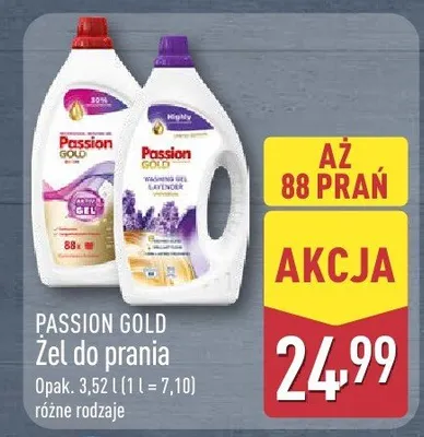 Żel do prania Passion Gold promocja w Aldi