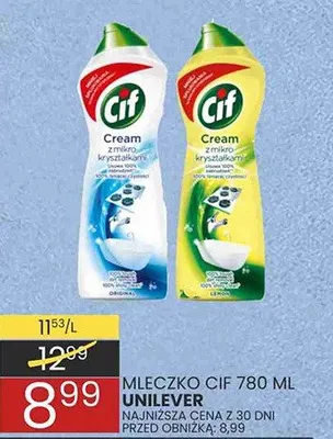 Mleczko Cif 780 ml Unilever promocja w Wafelek