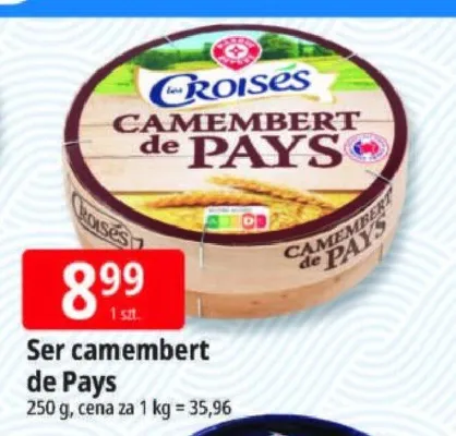 Ser camembert de Pays Croisés promocja w Leclerc