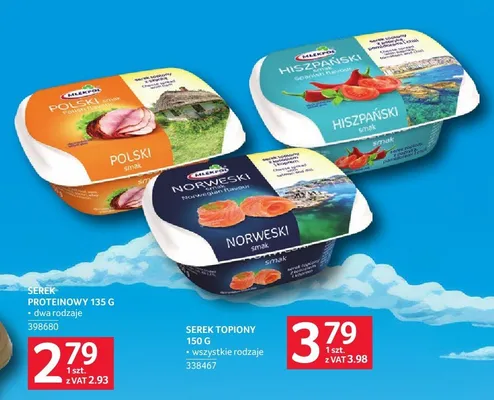 Serek topiony Mlekpol Norweski z łososiem i koperkiem promocja w Selgros