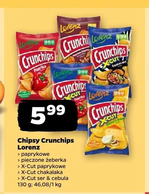 Chipsy Crunchips Lorenz promocja w Netto