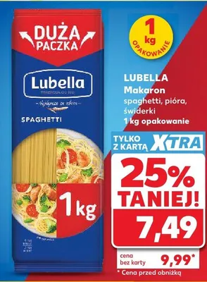 Makaron spaghetti Lubella promocja w Kaufland