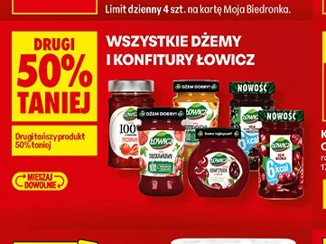 Dżemy i konfitury Łowicz promocja w Biedronka