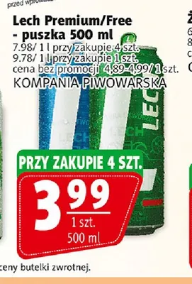 Piwo bezalkoholowe Lech promocja w Prim Market