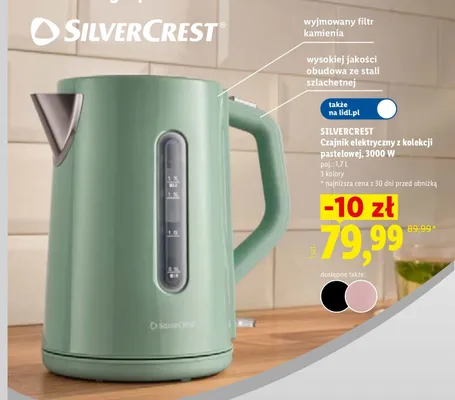 Czajnik elektryczny Silvercrest 1,7 l promocja w Lidl