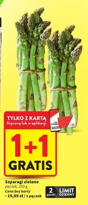 Szparagi zielone pęczek promocja w Intermarche
