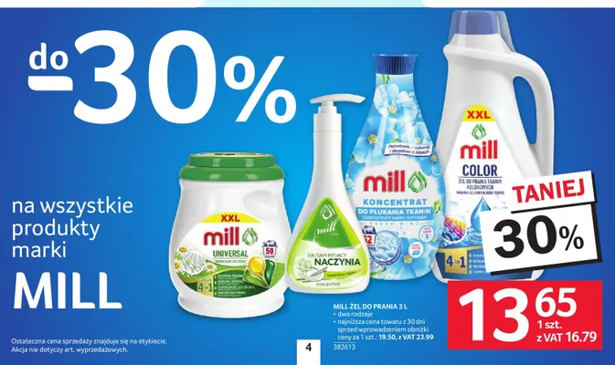 Żel do prania Mill Color promocja w Selgros