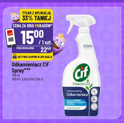 Odkamieniacz Cif spray promocja w POLOmarket