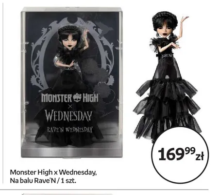 Lalka Monster High x Wednesday Na balu Rave'N promocja w Empik