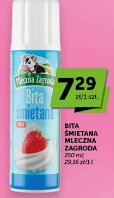 Bita śmietana mleczna zagroda promocja w Euro Sklep