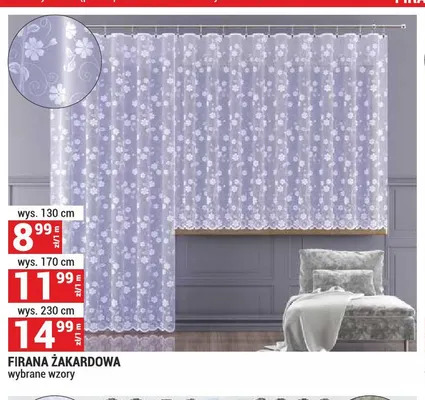 Firana żakardowa promocja w Merkury Market