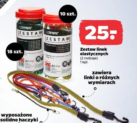 Zestaw linek elastycznych (2 rodzaje) promocja w Netto