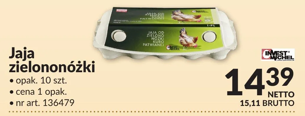 Jaja zielononóżki promocja w Makro