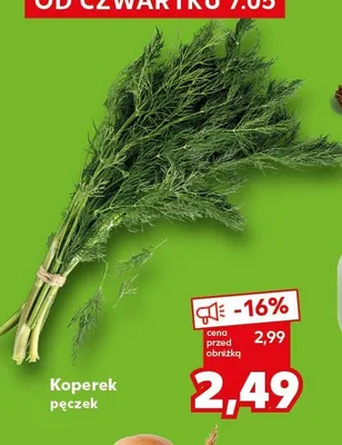 Koperek pęczek promocja w Kaufland