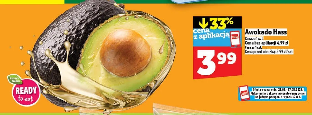 Awokado Hass promocja w TOPAZ