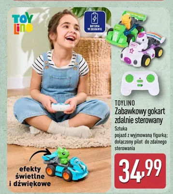 Zabawkowy gokart zdalnie sterowany TOYLINO promocja w Aldi