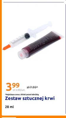 Zestaw sztucznej krwi promocja w Action