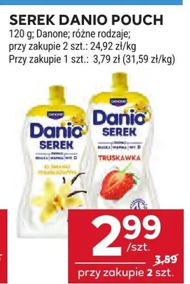 Serek Danio Pouch Danone promocja w Stokrotka