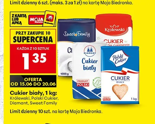 Cukier biały Sweet Family promocja w Biedronka