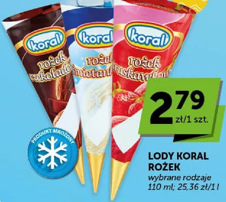 Lody rożek czekoladowy promocja w Groszek