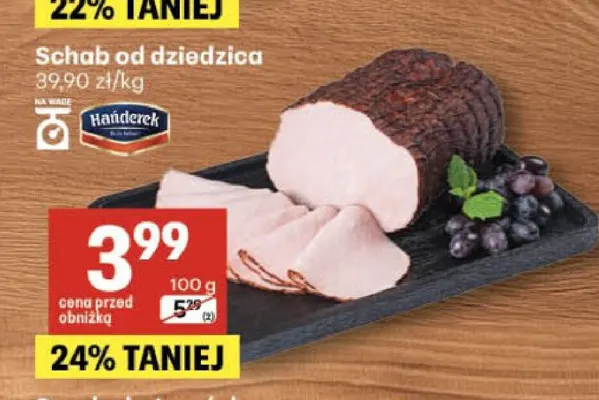 Schab od dziedzica Hańderek promocja w Delikatesy Centrum