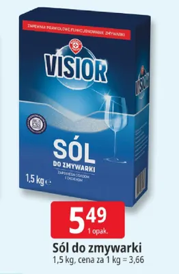 Sól do zmywarki Visior promocja w Leclerc