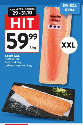 Łosoś XXL Superfish promocja w Intermarche