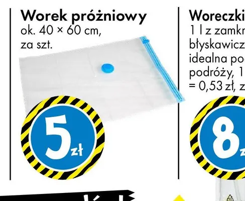 Woreczki do zamrażania 1 l z zamknięciem na zamek błyskawiczny promocja w Tedi
