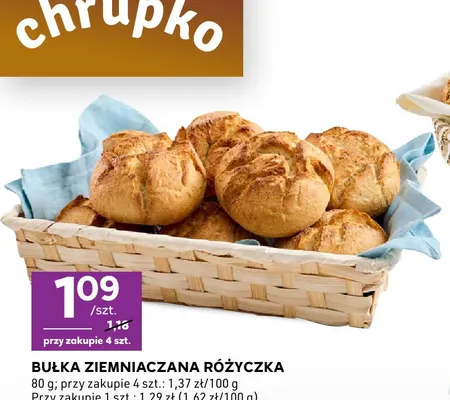 Bułka ziemniaczana Różyczka promocja w Stokrotka