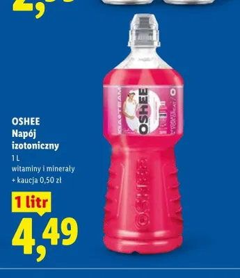 Napój izotoniczny Oshee witaminy i minerały promocja w Lidl