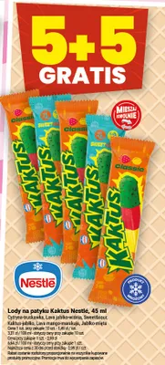 Lody na patyku Kaktus Nestlé cytryna-truskawka promocja w Twój Market