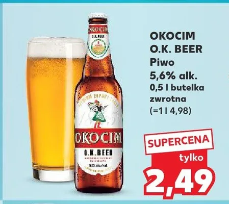 Piwo Okocim O.K. Beer promocja w Kaufland