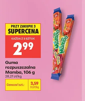 Guma rozpuszczalna Mamba promocja w Biedronka