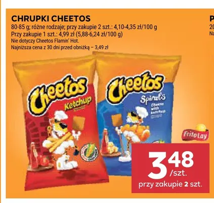 Chrupki Cheetos Spirals promocja w Stokrotka