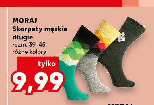 Skarpety męskie długie Moraj promocja w Kaufland