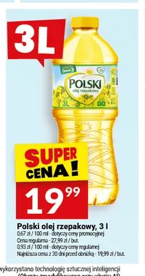Olej rzepakowy Polski promocja w Twój Market