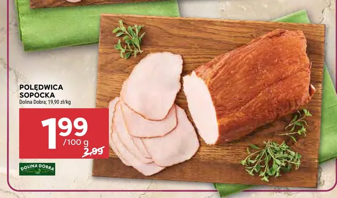 Polędwica sopocka Dolina Dobra promocja w Stokrotka