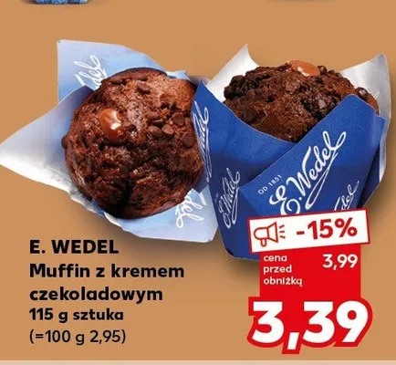 Muffin z kremem czekoladowym E.Wedel promocja w Kaufland