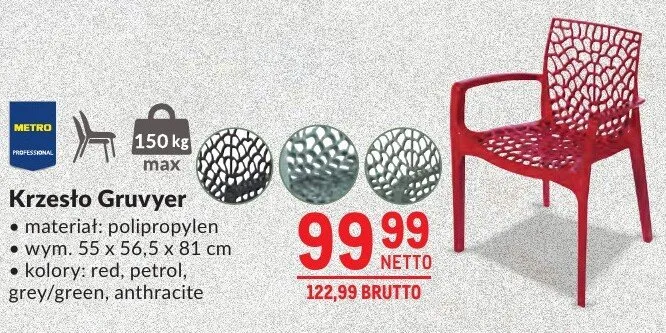 Krzesło Gruvyer promocja w Makro