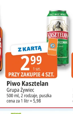 Piwo Kasztelan promocja w Leclerc