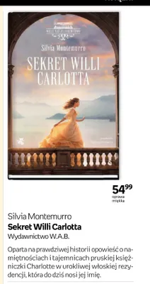 Książka Silvia Montemurro Sekret Willi Carlotta oprawa miękka promocja w Empik