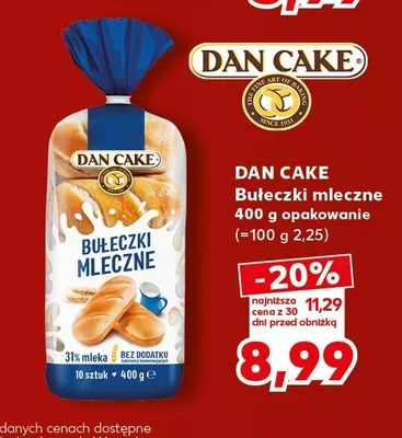 Bułeczki mleczne Dan Cake promocja w Kaufland