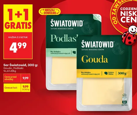 Ser Gouda Światowid promocja w Biedronka